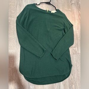 Michael Kors Forest Green Long Sleeve Sweater